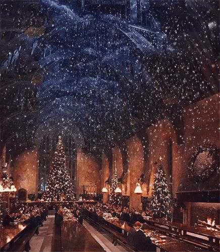 Harry Potter GIF - Harry Potter Christmas - Discover & Share GIFs Christmas Trees, Harry Potter, Trees, Christmas Decorations, Christmas