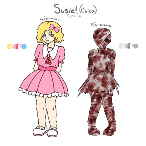 Julie Ghouls Fnaf, Fnaf Missing Children Fanart, Susie Fnaf Fanart, Miss Afton, The Missing Children Fnaf, Fnaf Missing Children, Missing Children Fnaf, Fnaf Redesigns, Susie Fnaf