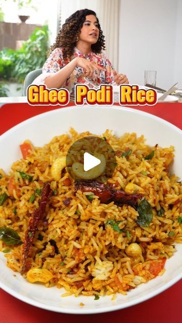 Ghee Rice Recipe, Podi Recipe, Mantra For Good Health, Flavored Rice, South Indian Food, Rice Recipe, Ghee, Rice Recipes, Quick Recipes