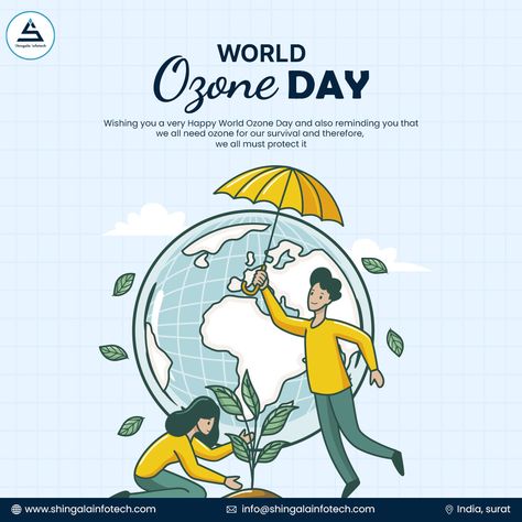 World Ozone Day, celebrated on September 16th annually, raises awareness about the vital ozone layer in our Earth's stratosphere. This day serves as a reminder of the importance of international cooperation in environmental conservation. Or Call Us : +91 816 024 9150 #OzoneDay #ProtectTheOzone #OzoneLayerHeroes #OzoneDepletionAwareness #SaveOurAtmosphere #OzoneMatters #CleanAirForAll #StratosphereSafeguard #GreenWorld World Ozone Day, Ozone Depletion, Ozone Layer, Digital Marketing Seo, Environmental Conservation, Best Digital Marketing Company, School System, Social Media Site, Digital Marketing Company