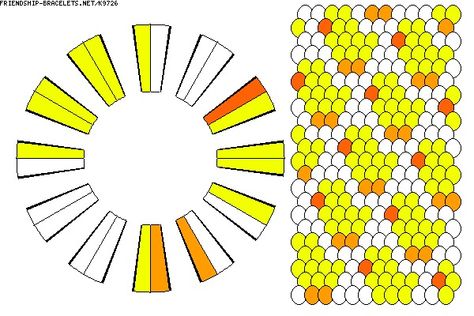 Kumihimo Pattern #K9726 - friendship-bracelets.net Kumihimo Patterns 16 Strands, Kumihimo Patterns, Yarn Bracelets, Duck Bird, Colorful Bracelets, Friendship Bracelets, Make Your Own, Beaded Jewelry, Weaving