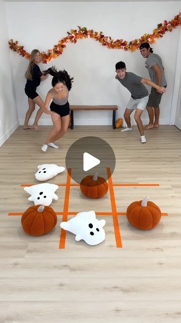 The Smily Fam on Instagram: "How many chances to win did we miss!? 😂 btw Happy September 1st you know what that means.. 🎃👻 #halloween #game #tictactoe #competition" Halloween Competition Games, Miss Halloween, Competition Games, Happy September, Youth Group Games, Holiday Party Games, September 1st, Team Games, Thanksgiving Ideas