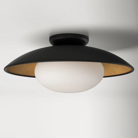 AllModern Jason Glass Flush Mount & Reviews | Wayfair Modern Flush Mount Lighting, Foyer Light, Directional Lighting, Mirror Inspiration, Modern Flush Mount, Geometric Chandelier, Linear Chandelier, Led Flush Mount, Led Chandelier