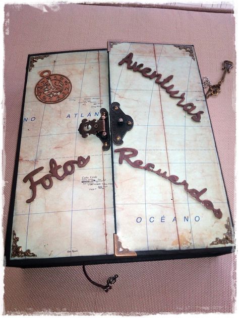 Album Viaje, con mucha capacidad para poner nuestras fotos y recuerdos del viaje, pases, tikets, entradas, etc....                          ... Human Life Cycle, Pretty Notes, Vintage Scrapbook, Bullet Journal Doodles, Journal Doodles, Frame Crafts, Memory Books, Scrapbook Albums, School Projects