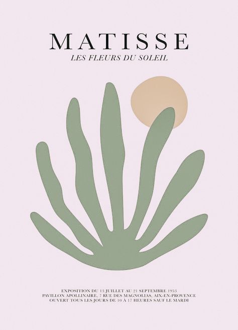 Light Green Poster Aesthetic, Matisse Aesthetic Poster, Mattise Art Green, Matisse Sage Green, Matisse Green Poster, Postcard Wall, Matisse Cutouts, Pastel Poster, Matisse Prints