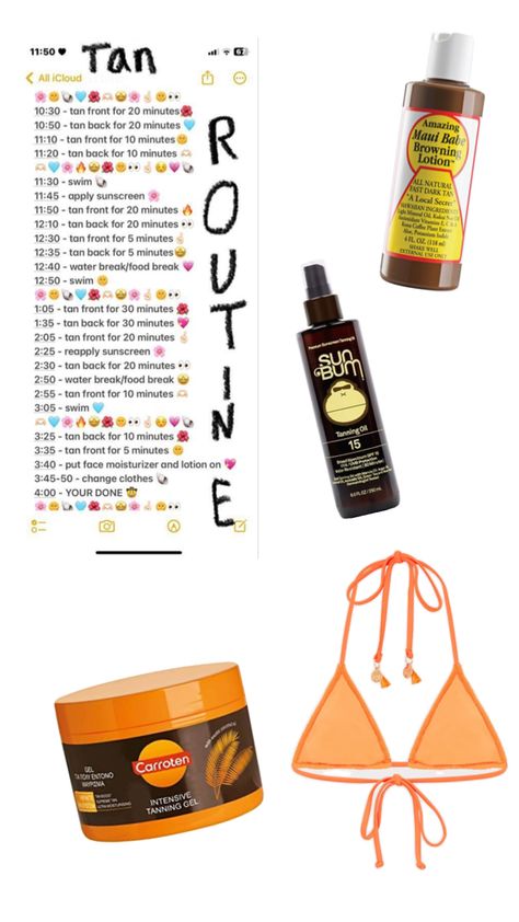 Tanning tips How To Get Tan Naturally, Good Tanning Oil, Best Self Tanner 2024, How To Get A Dark Tan, Tanning Outfits, Tanning Oil Recipe, Diy Tanning Lotion, Tanning Hacks, Tanning Schedule