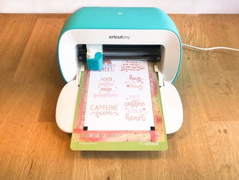 Print then Cut with Cricut Joy - Crafty Cutter SVG Cricket Joy Projects, Cricket Joy Projects Craft Ideas, Circuit Joy, Cricket Joy, Joy Cricut, Cricut Joy Projects, Cricut Projects Easy, Creating Stickers, Cricut Help