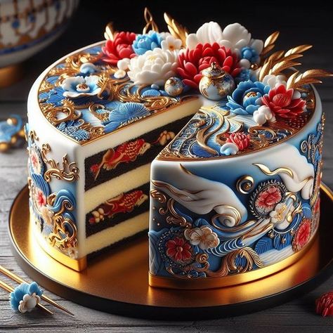 Puzzle Cake, Unusual Cakes, Realistic Cakes, Birthday Cake Decorating Ideas, Fantasy Cake, Beautiful Cake Designs, Amazing Food Decoration, Cool Cake Designs, Creative Cake Decorating