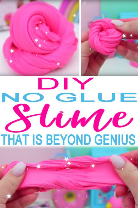 DIY Slime Without Glue Recipe | How To Make Homemade Slime WITHOUT Glue or Borax or Cornstarch or Flour Diy Slime Without Glue, Slime Without Glue Recipe, Make Slime Without Glue, No Glue Slime, Slime Without Glue, Homemade Slime Recipe, Glue Slime, Diy Glue, Easy Slime Recipe