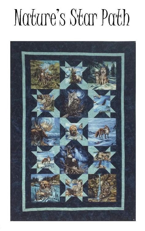 A beautiful, easy pattern for quilters. Created by Lighthouse Quilts & Things capturing Alaska raw beauty. Wildlife Quilts, Everything Cross Stitch, Panel Quilt Patterns, Crumb Quilt, Quilting Designs Patterns, Picture Quilts, Missouri Star Quilt, Wall Quilts, Panel Quilts