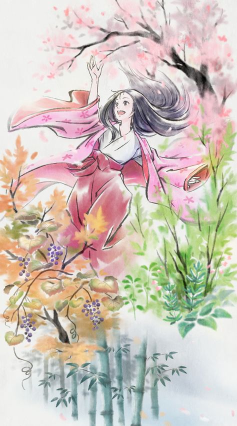 The Tale of Princess Kaguya <3 this movie was AMAZING... You have to see it.....!!!! Princess Kaguya, Personajes Studio Ghibli, Film Anime, Ghibli Artwork, Studio Ghibli Movies, Studio Ghibli Art, Ghibli Art, Ghibli Movies, Cowboy Bebop