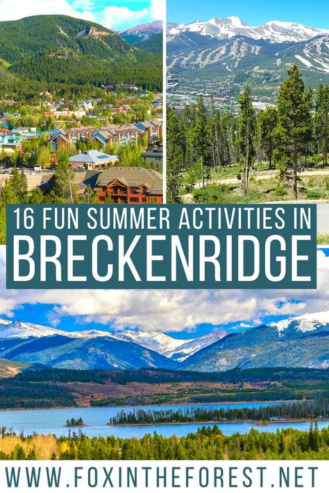 16 Best Things to do in Breckenridge in Summer + Secret Local Tips Denver Colorado Vacation, Breckenridge Colorado Summer, Breckenridge Summer, Colorado Bucket List, Colorado Vacation Summer, Colorado Family Vacation, Silverthorne Colorado, Colorado Travel Guide, Road Trip To Colorado