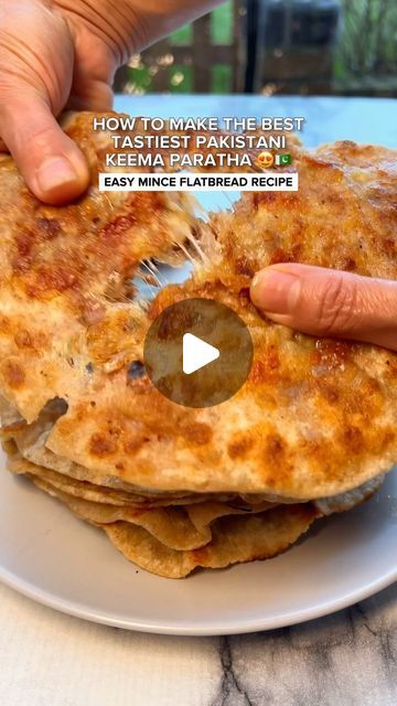 LONDON FOODEE | Halal Food on Instagram: "HOW TO MAKE THE BEST EASIEST PAKISTANI MINCE FLATBREADS (AKA KEEMA PARATHAS)😍🇵🇰😍🇵🇰!!

Keema Parata is such an underrated rated dish, it is basically a full meal yet it is seen as a starter or side dish, it’s delicious carbs stuffed with meat, what more could you want? This is definitely one of my favourite stuffed breads and paratas!

My recipe is super easy. I have not included the recipe of the dough as everyone has their own one that they like and most chapati doughs work, even premade roti dough works. I used a classic homemade roti dough. 

INGREDIENTS:

- 1 onion (crushed) (squeeze out water if possible)
- 1 kg lamb mince with 10-20% fat
- 1 tbsp crushed dried pomegranate seeds (Anardana) (or pomegranate powder)
- 1 tsp garam masala pow Keema Paratha Recipe, Keema Paratha, Homemade Roti, Pomegranate Powder, Stuffed Breads, Pakistan Food, Halal Food, Paratha Recipes, Dough Ingredients