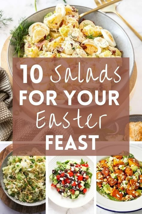 Easter Side Salads, Salads For Easter, Easter Pasta Salad, Easter Brunch Salad, Easter Vegetables, Easter Dinner Sides, Easter Salad Recipes, Easter Side Dishes Recipes, Easter Salad