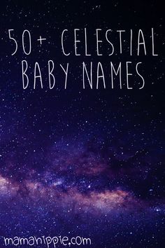 Looking for a unique beautiful name worthy of your new bundle of joy? 50+ celestial baby names inspired by space, astronomy and astrology. Space Names For Pets, Witchy Dog Names, Witchy Boy Names, Witchy Girl Names, Witchy Baby Names, Names Inspired By Space, Witchy Pregnancy, Celestial Baby Names, Galaxy Names