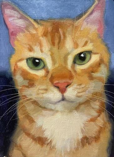 Katya Minkina, Paint Your Pet, Cat Art Illustration, Gift For Cat Lover, Siberian Cat, Cat Portrait, Ginger Cats, Painting Gift, Cat Portraits