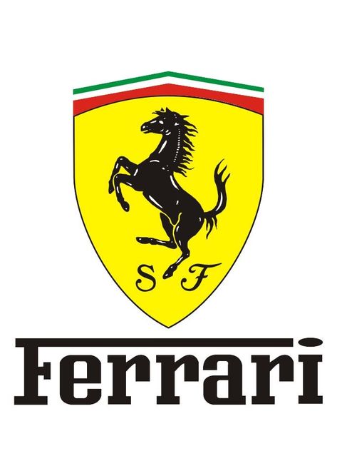 Truck Logos Design, Ferrari Flag, Scuderia Ferrari Logo, Ferrari Party, Ferrari Sign, Lamborghini Logo, Car Brands Logos, Car Banner, Garage Car