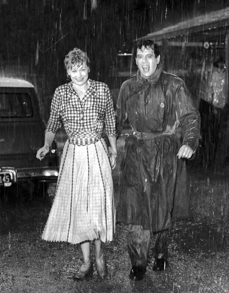 On the Set of "The Long, Long Trailer" | by Lucy_Fan Lucy And Desi, William Frawley, I Love Lucy Show, Lucille Ball Desi Arnaz, Lucy And Ricky, Caught In The Rain, I Love Rain, Desi Arnaz, Love Rain