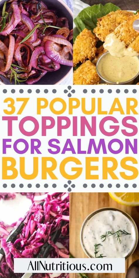 Looking for family dinner recipes? Salmon burgers are an excellent choice for healthy meals the whole family will enjoy. Here are the best toppings to add to complete your easy dinner. Salmon Burger Toppings, Salmon Burger Sauce, Dinner Recipes Salmon, Grill Night, Burger Sides, Salmon Burger Recipe, Salmon Burger, Best Salmon, Sauce For Salmon