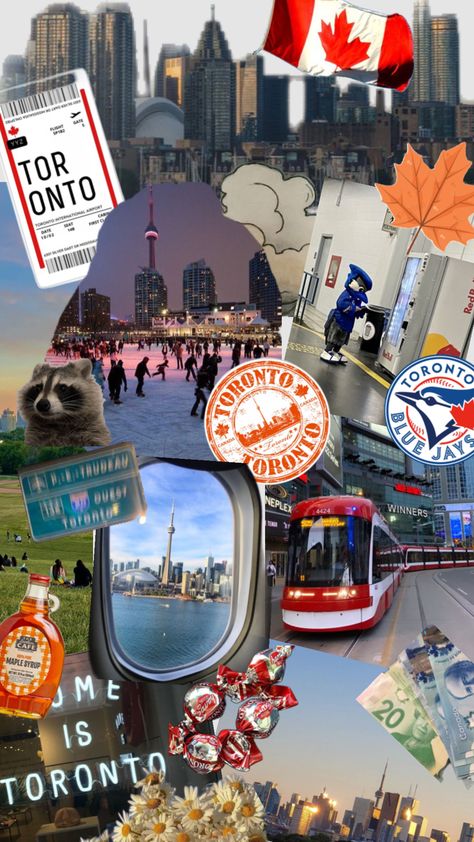 #toronto #canadaaesthetic Canada Aesthetic, Toronto Canada, Aesthetic Wallpaper, Toronto, Collage