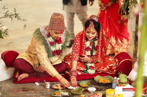 Nepali Wedding Decorations, Nepal Wedding, Nepali Dress, Nepali Cultural Dress Couple, Nepali Bride, Nepali Traditional, Nepali Wedding Photography, Nepali Culture, Nepali Wedding