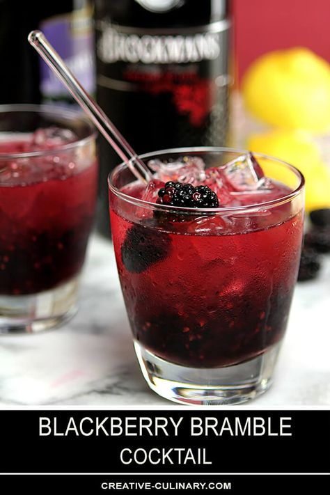 Tonic Cocktails, Blackberry Gin, Bramble Cocktail, Blackberry Bramble, Colorado Food, Refreshing Summer Cocktails, Gin Cocktails, Summer Refreshments, Bramble