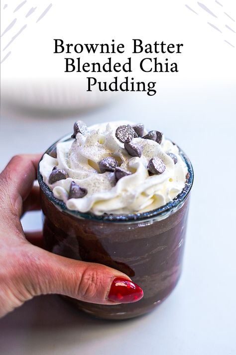 Easy, high-protein, high-fiber and low sugar blended chia pudding, a recipe you simply must try! Ideal healthy breakfast, snack or dessert. The Best Chia Pudding, High Protein Keto Dessert, Blended Chia Seed Pudding Recipe, Chia Pudding With Protein Shake, High Fiber Dessert Recipes, High Protein Pudding Recipe, Blended Chia Pudding Recipes, High Fiber Desserts, Chia Pudding With Protein Powder