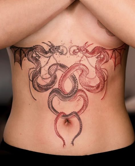 Hand Tattoos For Women Unique Ideas, Dragon Tattoo Stomach, Avatar Dragon, Oozy Tattoo, Instagram Avatar, Dragons Tattoo, Hip Thigh Tattoos, Dragon Tattoo For Women, Pen Tattoo