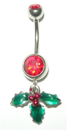 Kiss under the mistletoe! Bellybutton Rings, Cute Belly Rings, Christmas Mistletoe, Mistletoe Christmas, Luxurious Jewelry, Belly Button Jewelry, Navel Jewelry, Cute Piercings, Button Rings