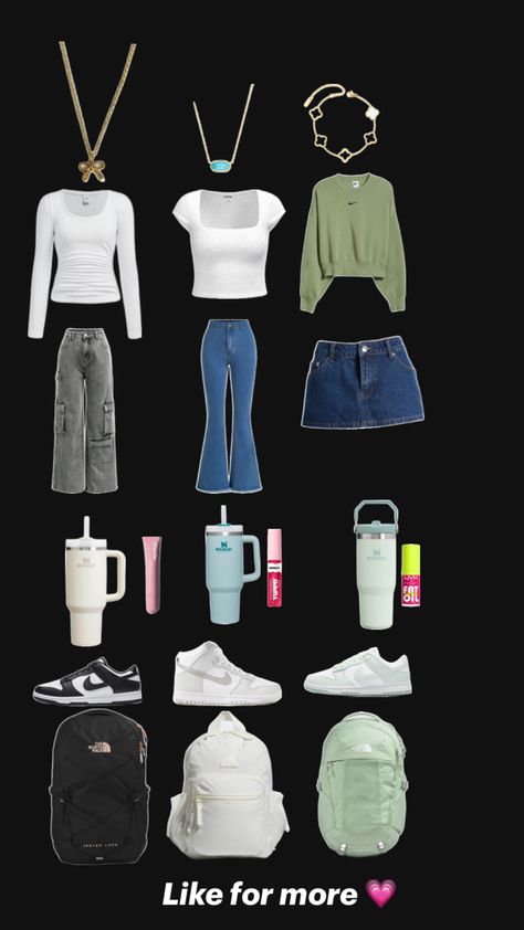 Some outfits for pre-teens!!! Like 5-9th grade!😚 School Outfits