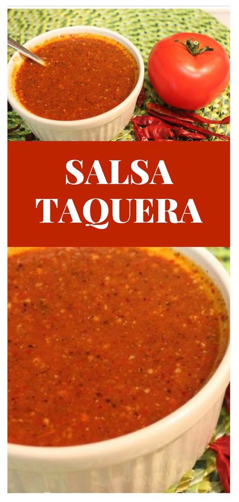 Como hacer Salasa Tabaquera │ salsa Taquera., una de las que encuentras en muchas “Taquerías” para aquellos que les gusta tener una  buena salsa, picante y con mucho sabor. #co idamexicana #saboresdemexico #salsa #mexicoenmicocina Mexican Salsa Recipes, Authentic Mexican Recipes, Mexican Sauce, Guacamole Salsa, Homemade Salsa Recipe, Salsa Sauce, Mexican Salsa, Mexican Recipe, Hot Salsa