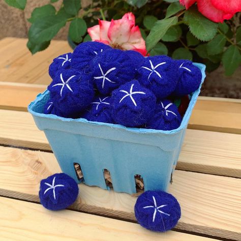 Felt Blueberries, Felt Food Patterns Free, Kids Play Food, Felt Toys Diy, Felt Food Diy, Felt Food Patterns, Felt Fruit, Food For Kids, Food Play