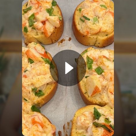 Shrimp And Crab Garlic Toast, Smoked Shrimp, Shrimp Toast, Garlic Toast, Crab Stuffed Shrimp, Crab Rangoon, Easy Dinners, Consumer Health, Professional Chef