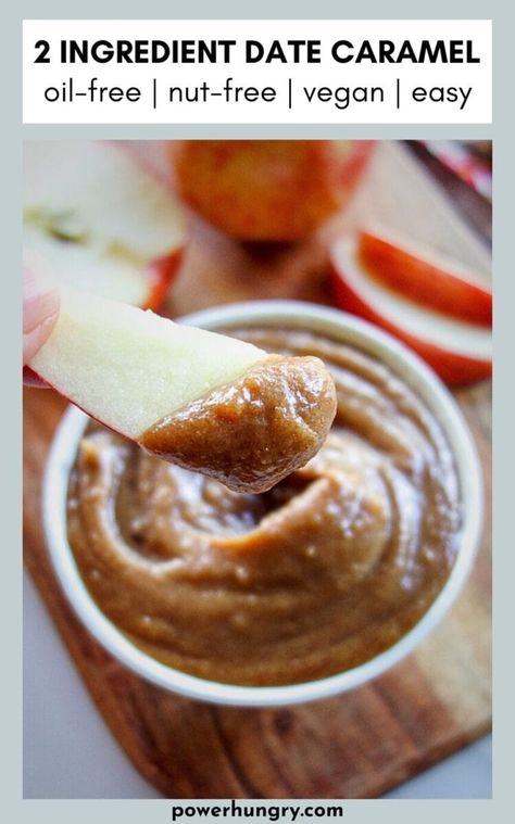 Date Caramel Dip (2 Ingredients, Nut-free) Cookie Dough Dip Healthy, Freezer Cookies, Caramel Delights, Date Caramel, 2 Ingredient Recipes, Healthy Cookie Dough, Caramel Dip, Keto Candy, Wfpb Recipes