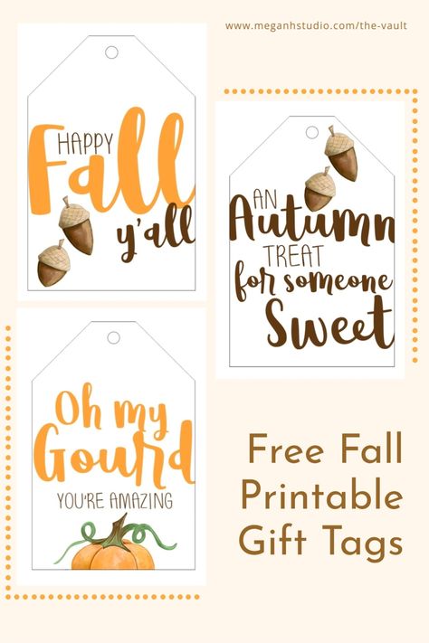 oh my gourd free fall printable gift tags, free thanksgiving printables, diy thanksgiving favors, fall tag cut outs free downloads happy pumpkin spice season favor tag, thankful for you, happy fall y'all, gather with a grateful heart tags #happyfallyall #ohmygourd #anautumntreatforsomeonesweet #thankfulforyou #pumpkinspiceseason #happypumpkinspiceseason Diy Thanksgiving Favors, Fall Teacher Gifts, Happy Pumpkin Spice Season, Thanksgiving Gift Tags, Free Fall Printables, Free Thanksgiving Printables, Thanksgiving Favors, Teacher Gift Tags, Free Printable Tags