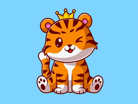 Chinese new year🐯🐅🏮🧧 on Behance Chibi Tiger Kawaii, Tiger Cartoon Drawing, Macan Kumbang, Tiger Tattoos, Tiger Year, Tiger Vector, Tiger Drawing, Cartoon Tiger, Tiger Wallpaper