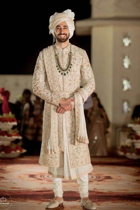 Presenting you latest Sherwani Designs for groom. From royal sherwani for grooms to party wear Sherwani, we have got all. Check out our blog for more. #weddingbazaar#indianwedding #sherwaniforgroompink #sherwaniforgroomwedding #sherwaniforgroomlucknowi #sherwaniforgroombabypink #sherwaniforgroomlightpink #sherwaniforgroomroyal #sherwaniforgroomrajwadi #sherwaniforgroommanyavar #sherwaniforgroombest #sherwaniforgroombrother #sherwaniforgroompeach #sherwaniforgroompeachpink #sherwaniforgroomwhite Men Traditional Wedding Outfit, Indian Wedding Dress Men, Wedding Outfit For Groom Indian, Groom Jewellery Indian Men, Dulha Sherwani Wedding For Men, Groom Outfit Wedding Indian, Indian Wedding Groom Outfits, Indian Groom Attire, Sherwani Groom Wedding Royals