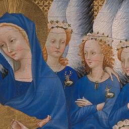 English or French (?) | The Wilton Diptych | NG4451 | National Gallery, London Wilton Diptych, St Edward The Confessor, St John The Evangelist, Richard Ii, John The Evangelist, King Richard, Mystery Of History, John The Baptist, National Gallery