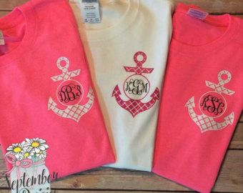 Cruise Ideas, Anchor Monogram, Family Cruise Shirts, Cruise Shirts, Monogram Outfit, Monogram T Shirts, Clothing Shops, Monogram Shirts, Cruise Shirt