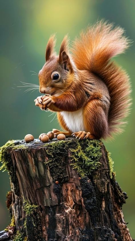 Autumn Aesthetic Photos, Squirrel Anatomy, Nature Aesthetic Animals, Iphone Wallpaper Sports, Squirrel Aesthetic, Squirrel In Tree, Squirrel Images, Squirrel On Tree, Illustration Squirrel