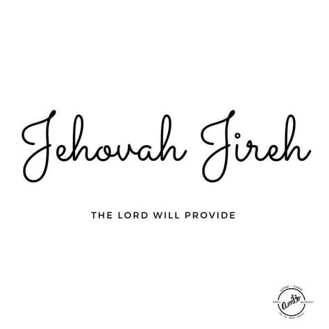 We can work through our lists of "what-if's" and worry about tomorrow. We can try and do it in our strength and make it come together on our own. Or, we can trust the One who promises to provide and knows us better than we know ourselves. He is our Jehovah Jireh. Trust Him! "And my God will meet all your needs according to the riches of his glory in Jesus Christ." - Philippians 4:19 The Lord Will Provide, Baby Memorial Tattoos, Jehovah Jireh, Speaking Truth, Bible Tattoos, Reckless Abandon, Christ Tattoo, Novena Prayers, Our Father