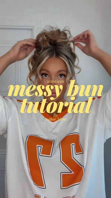 Ways To Wear Your Hair Up For Work, Hair Up With Headband Messy Buns, Mid Length Messy Buns, High Messy Bun With Bangs, How To Do Messy Buns For Medium Hair, Cute Ways To Wear Hair Up, Messy Hair Styles For Long Hair, Messy Ponytail Hairstyles Medium Length, How To Do A Curly Messy Bun