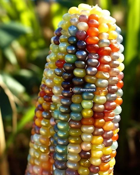 This is called 'Glass Gem Corn' and it's the most beautiful corn in the world. Never heard of it? Here's everything you need to know Gem Corn, Colored Corn, Glass Gem Corn, Growing Garlic, Indian Corn, Seed Bank, Corn Kernel, Glass Gems, Flower Display