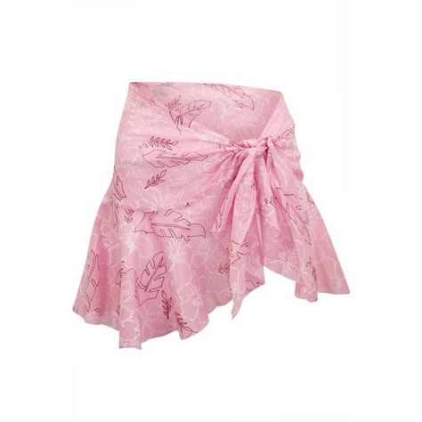 Pink Short Hawaiian Sarong Wrap Cover Up With Ruffles ($15) ❤ liked on Polyvore featuring swimwear, cover-ups, pink, sarong wraps, sarong beach cover up, beach wrap cover up, beach sarong, beach wear and long beach cover ups Pink Sarong, Hawaiian Sarong, Cover Up Beach, Sarong Wrap, Beach Sarong, Beach Wrap, Coverup Skirt, Beach Cover Ups, Trendy Swimwear