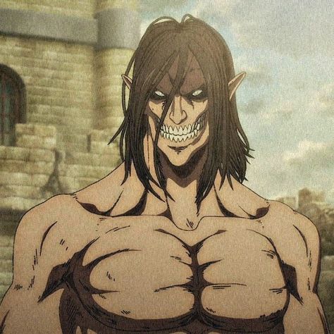 Titan Form Eren, Eren Jaeger Front View, Erin Yeager Titan Form, Jean Titan Form, Eren Titan Form Drawing, Hobo Eren Fanart, Aot Eren Titan Form, Hear Me Out Anime, Eren Jaeger Face