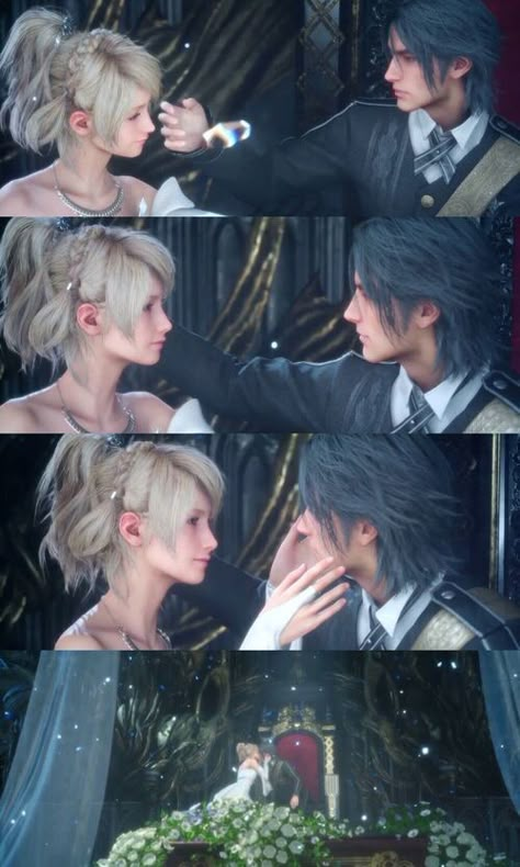 Luna And Noctis, Noctis And Luna, Final Fantasy Type 0, Noctis Lucis Caelum, Final Fantasy Collection, Final Fantasy Artwork, Fantasy Couples, Final Fantasy X, Final Fantasy Art