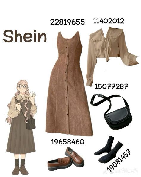 Shein Outfits Classy, Shein Vintage Outfits, How To Style Skirts, Shein Modest Outfits, Code Aesthetic, Shein Codes, Modest Girly Outfits, Simple Style Outfits, Modesty Outfits