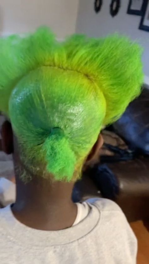 Lime Green Braids, Lime Green Wig, Green Braids, Yay Or Nay, Raw Hair, Braided Ponytail, Lace Wigs, Viral Videos, Lime Green