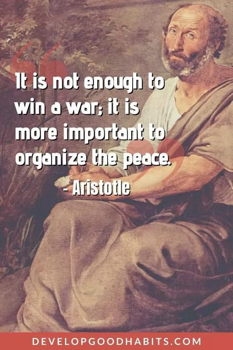 Warrior Quotes - “It is not enough to win a war; it is more important to organize the peace.” – Aristotle | warrior quotes images | badass warrior quotes | samurai warrior quotes #qotd #quoteoftheday Mystical Quotes, Dan Millman, Carlos Castaneda, Warrior Drawing, General Quotes, True Strength, Warrior Quotes, The Warrior, Popular Quotes