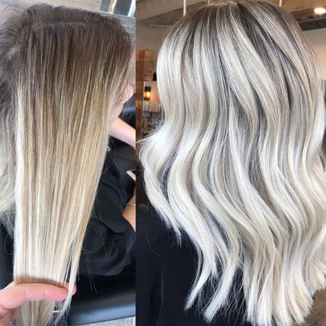 Teasylights, Babylights and Foilyage For A Platinum Finish - Hair Color - Modern Salon Platinový Blond, Blonde Platinum, Hair Color Blonde, Silver Blonde Hair, Icy Blonde Hair, Gloria Steinem, Silver Hair Color, Silver Blonde, Ash Blonde Hair